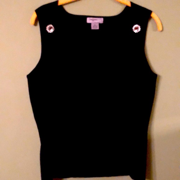 Vintage Designer originals Black soft knit tank - Picture 1 of 6